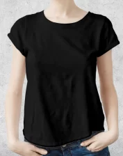 Kereknyakú női póló.